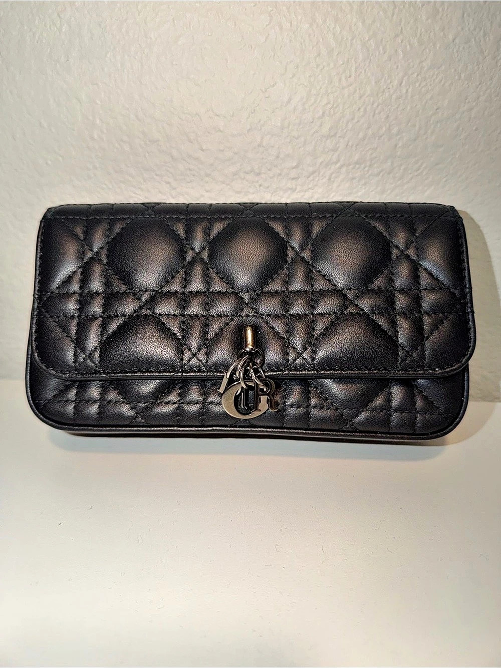 Dior- talk phone pouch black